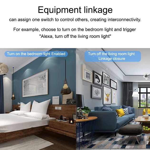 الذهبي الأمن تصميم جديد تويا App اليكسا صوت التحكم عن بعد المملكة المتحدة الاتحاد الأوروبي 1/2/3/4 عصابة الزجاج LED واي فاي الذكية اللمس الجدار مفتاح الإضاءة #6