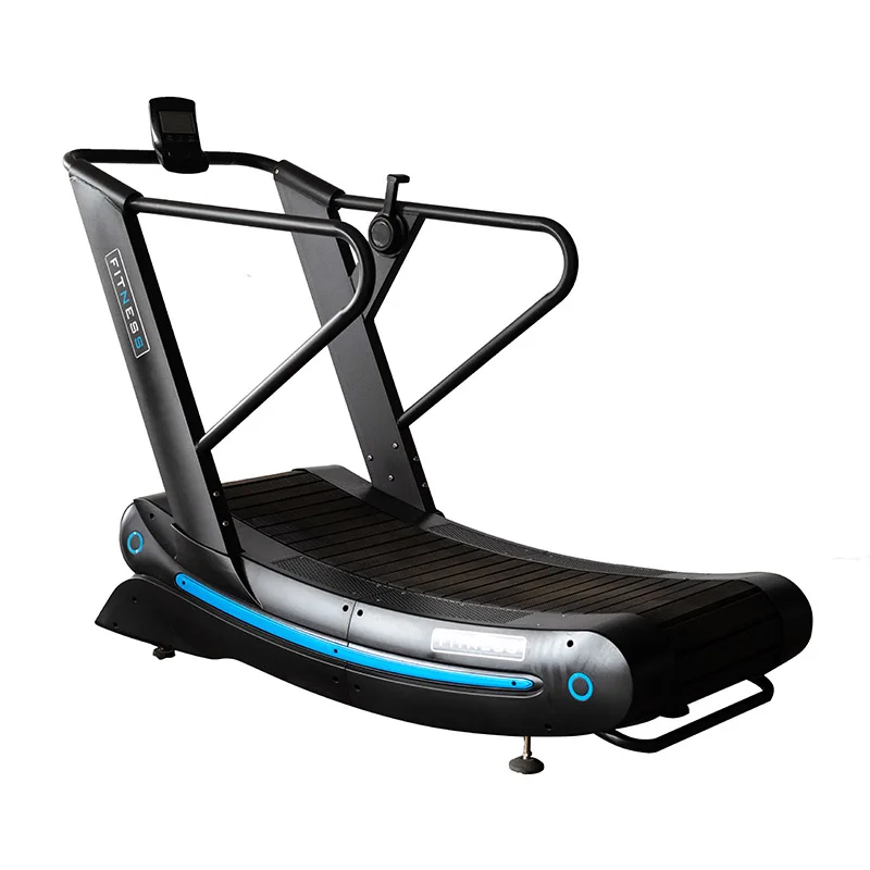 

China XZH Gym Equipment Air Runner Curve Treadmill Unpowered Cardio Manual LED Screen Foldable Home Exercise Max User 150kg