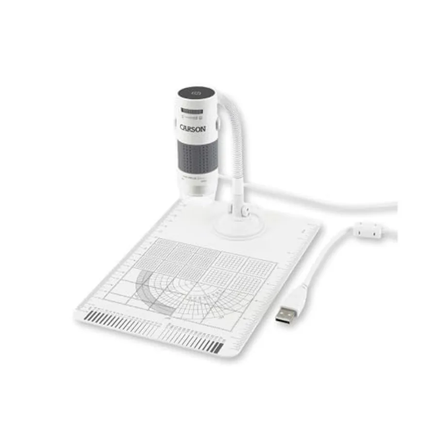 

eFlex 78x/324x Effective Magnification Based on a 27" monitor LED Lighted USB Digital Microscope with Flexible Stand and Base (