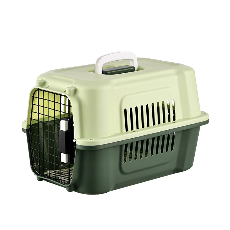 Cat outdoor airline carrier, breathable, pet cage, portable, for travel, cat shipping, car and air transport