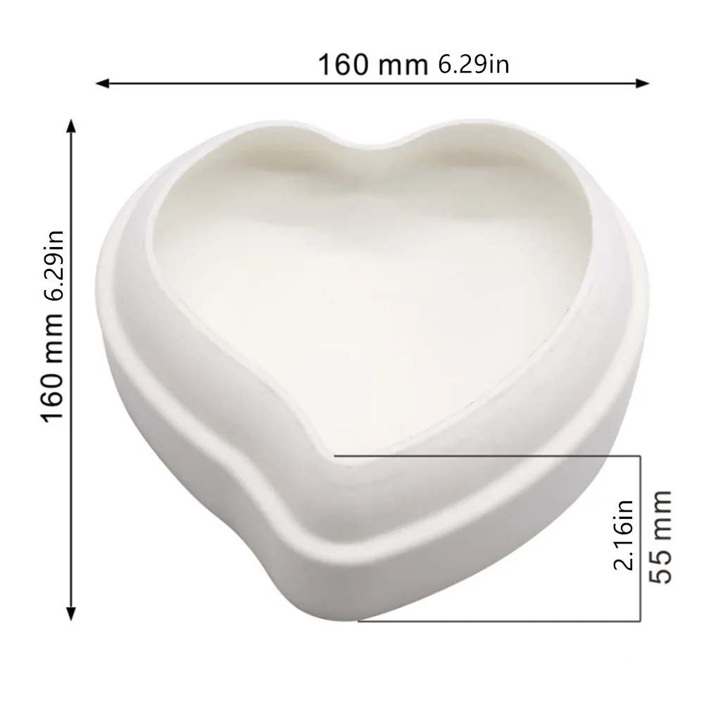 Love-Heart Shape Silicone Mold Heart Mousse Mould Chocolate Ice Cream Dessert Mouler Cake Decorating Tools Kitchen Accessories