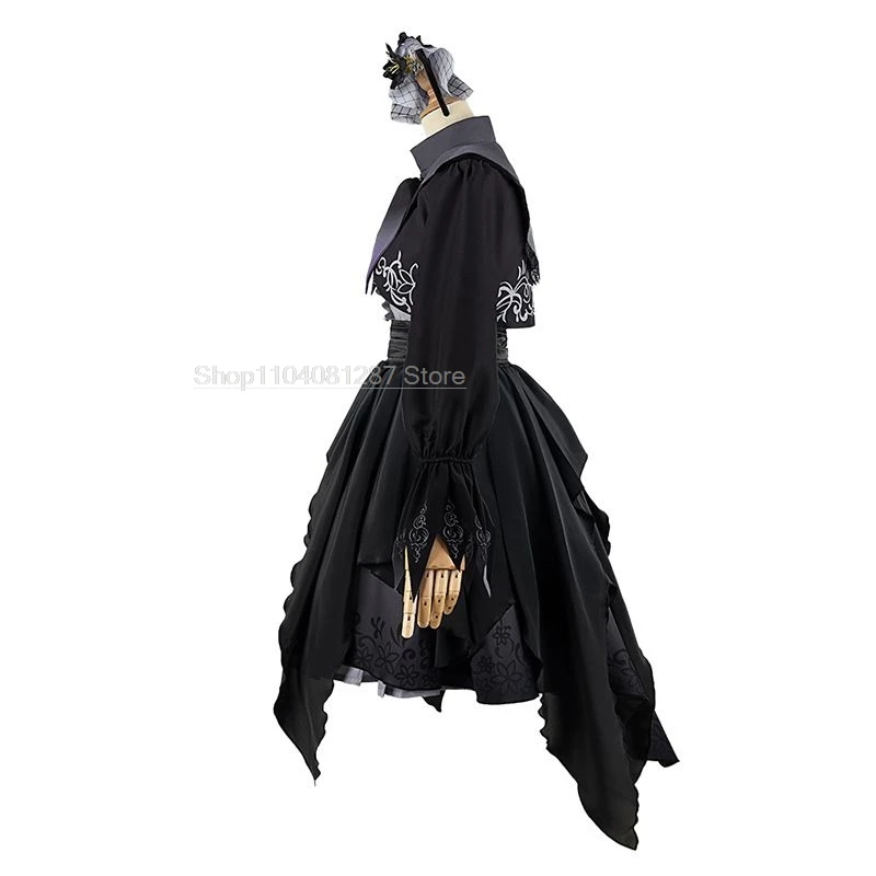 Game Asahina Mafuyu Cosplay Project Sekai Cosplay Kostuums Asahina Mafuyu Lolita Suits Jurk Pruik Halloween Party voor Vrouwen Meisjes