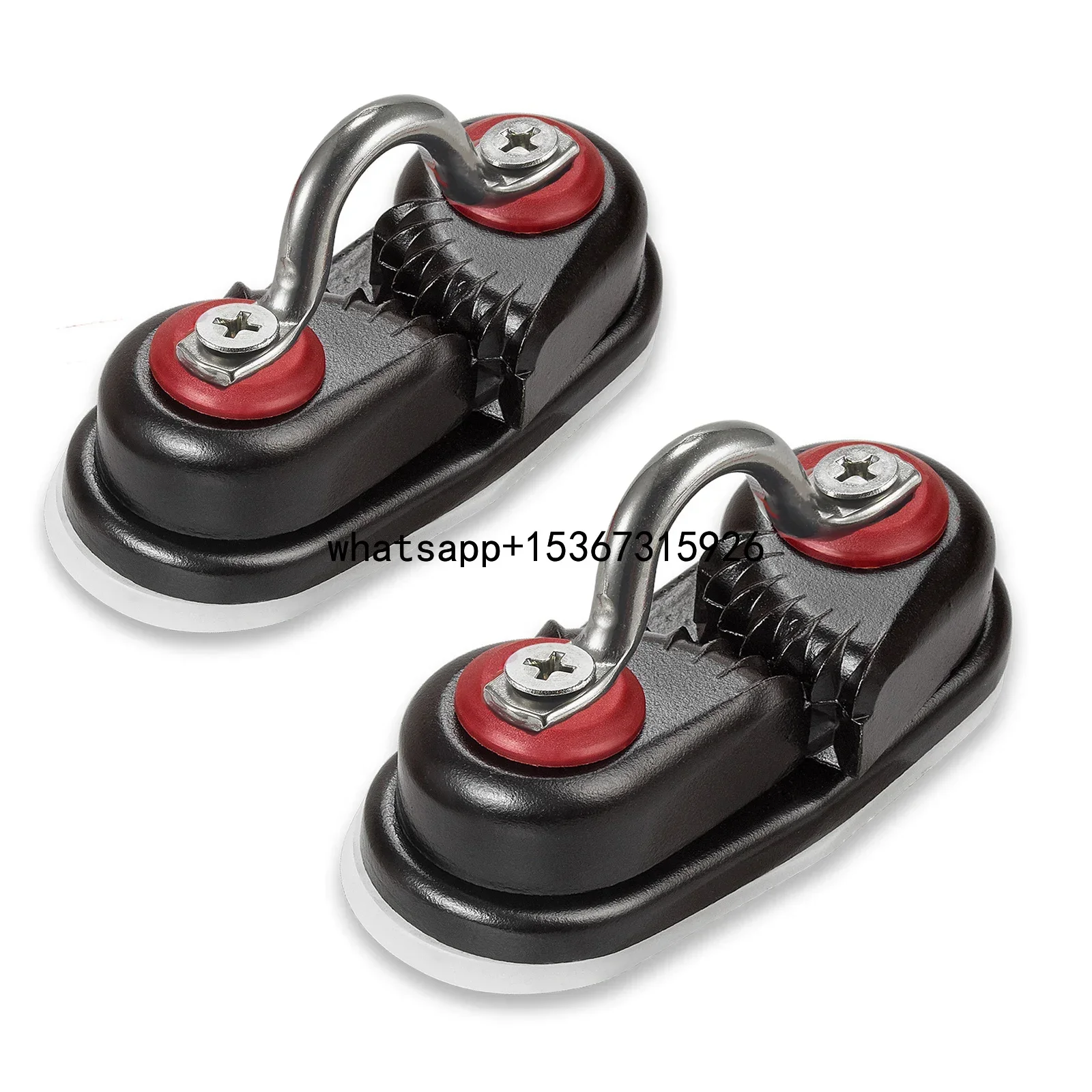 Aluminum Cam Cleat, Rope Cleat, Ball Bearing Fast Entry Cam Cleat for Line Sizes Upto 5/8-Inch, Sailing Sailboat Kayak(2 Pcs)