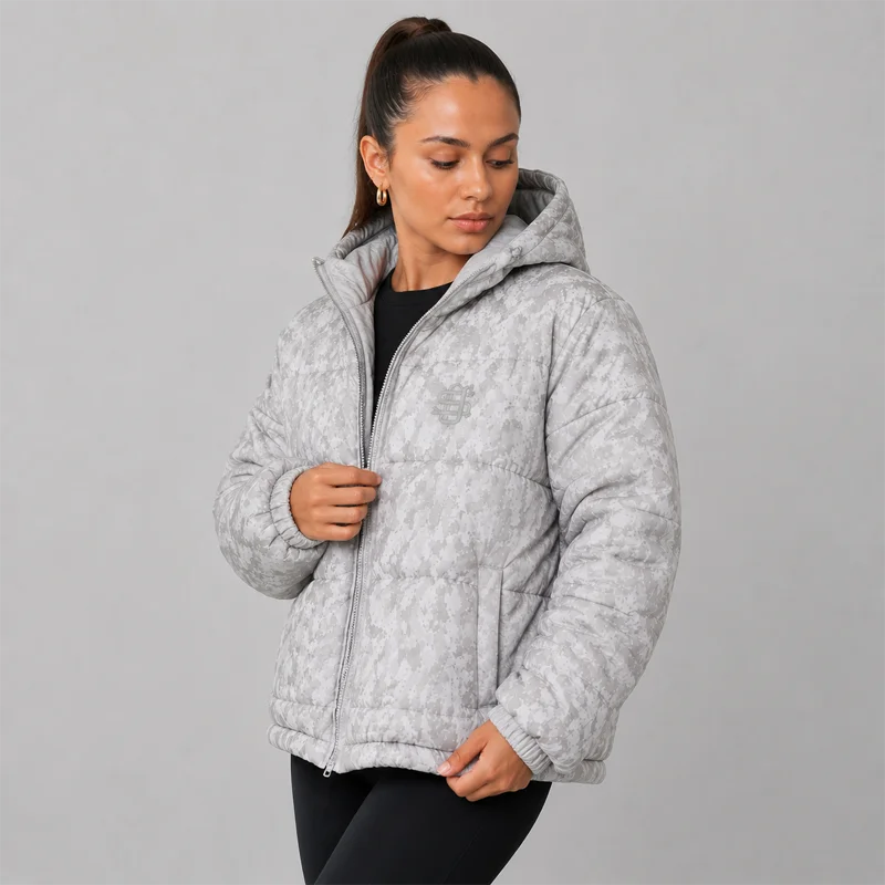 2026 Autumn Winter Women Vintage Glossy Black Quilted Puffer Jacket Hooded Embroidered Logo Oversized Winter Streetwear Coat