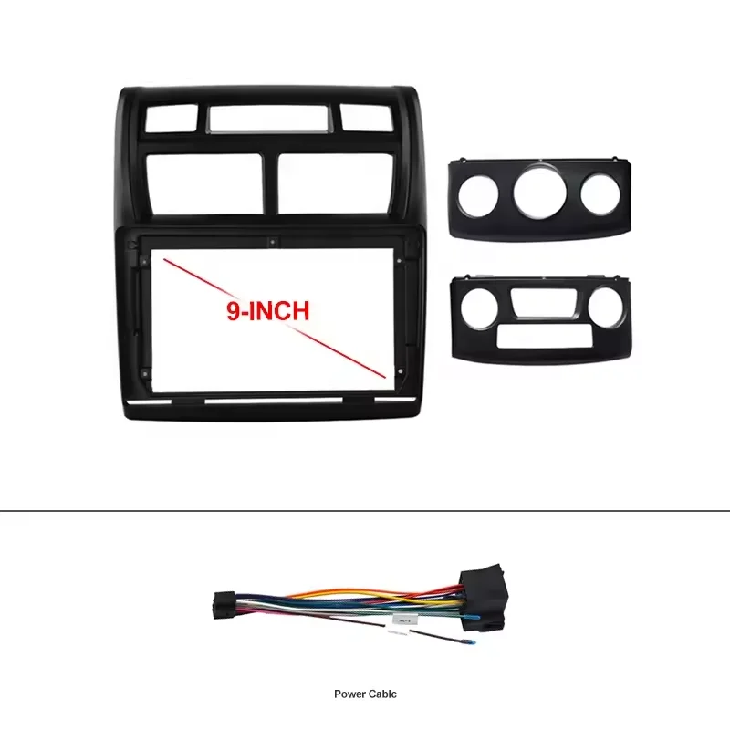 9 inch Car DVD Frame Audio Fitting Adaptor Dash Trim Kits Facia Panel For Kia SPORTAGE 2007 - 2012 Android Radio Player 2 Din