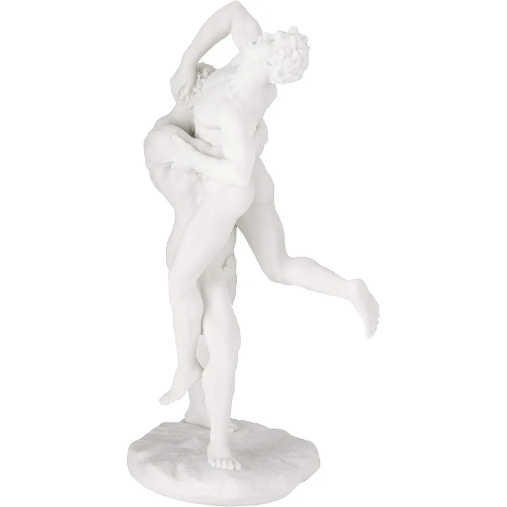 11.5 in. Hercules and Antaeus,White