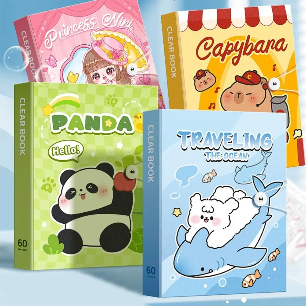 30/40/60 Pockets A4 File Folder Bag Capybara Panda Good Looking A4 File Organizer Large Capacity Music Score Document Folder