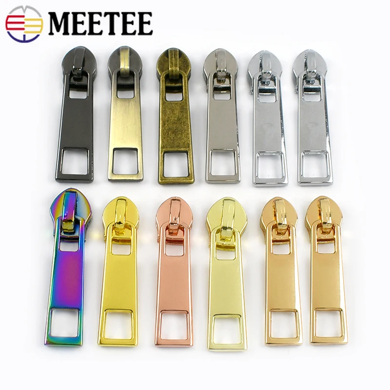 

10-50Pcs 3# 5# Nylon Zippers Sliders Puller Bag Pocket Zipper Repair Kit Zip Pull lock Zips Head DIY Clothes Sewing Accessories