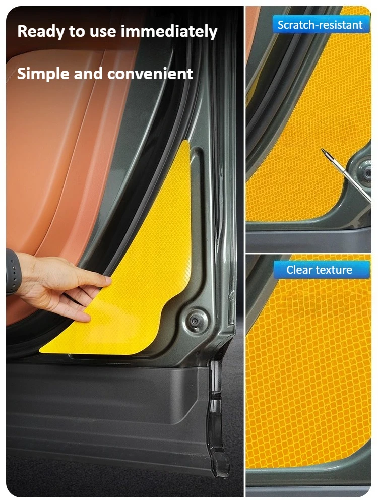 ل Trumpchi GAC S7 2025 2026 باب السيارة ملصقات تحذير عاكسة ليلة التبديل المضادة للتصادم ملصقات الملحقات الداخلية