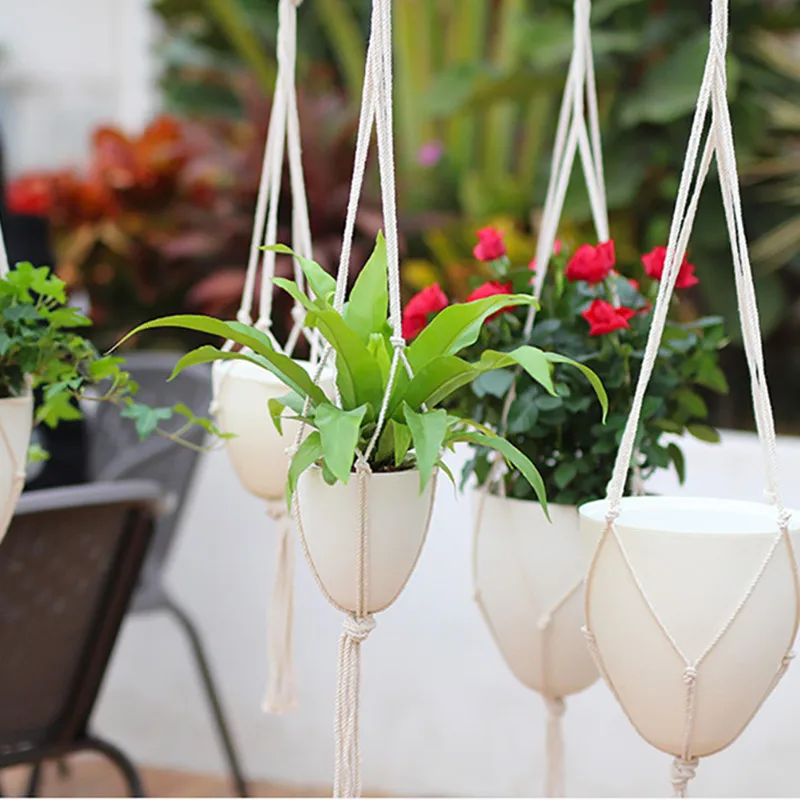 Hanging Basket  Wall Hanging Planter Flower Pot Hangers Air Plant Home Decoration Handcrafted Plant Hangers