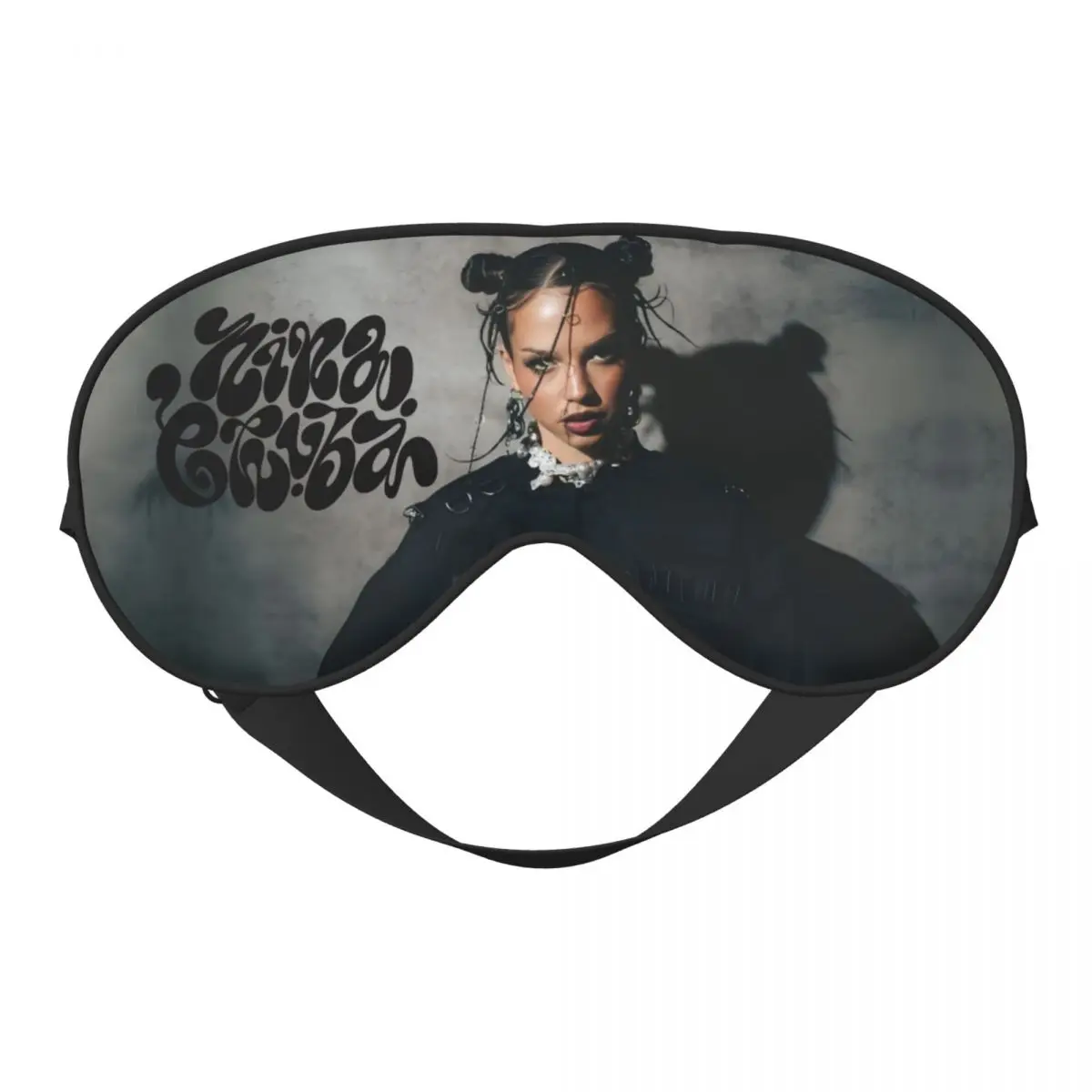 

Custom Ninas Chubas Soft Travel Eye Mask Double Side Blindfold Fashionable Pop Music Singer Graphic Block Out Light Eye Patches