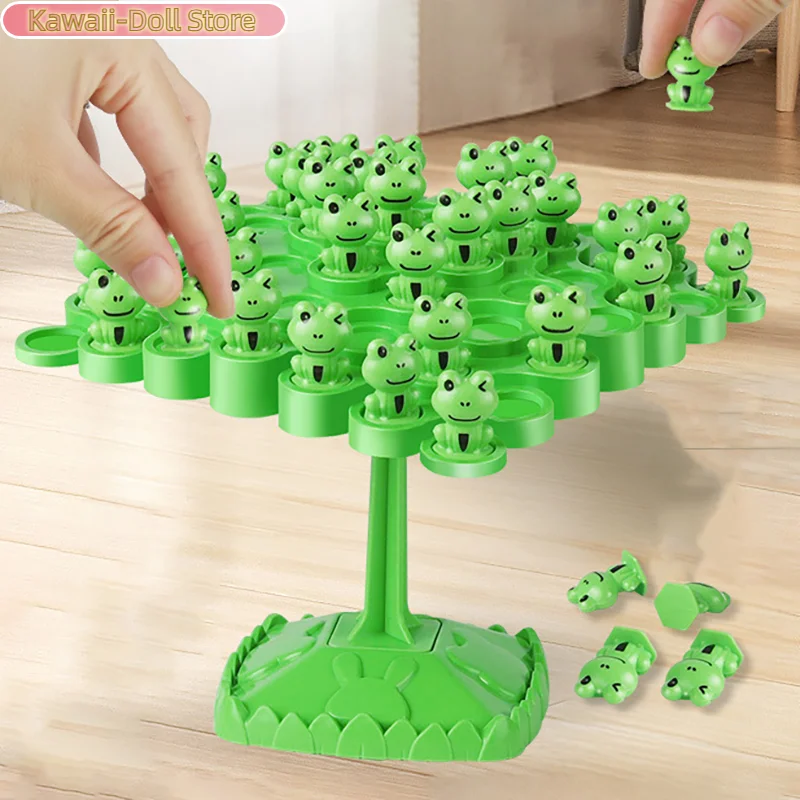 1 مجموعة موازنة مجلس لعبة أطفال الضفدع شجرة التوازن الأطفال مونتيسوري الرياضيات لعبة التفاعل بين الوالدين والطفل لعبة التوازن على الطاولة #5
