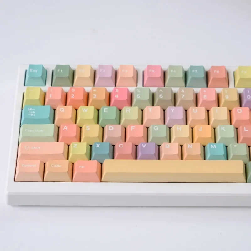 

151Keys Gradient Candy Cherry Profile PBT Dye Sublimation Keycaps Fits MX Switch 61/64/68/75/86/98/104 Mechanical Keyboard