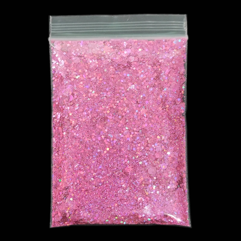 128 cores 20 g/saco hexágono holográfico prego glitter lantejoulas laser mix tamanho chunky camaleão glitter manicure glitter pigmento