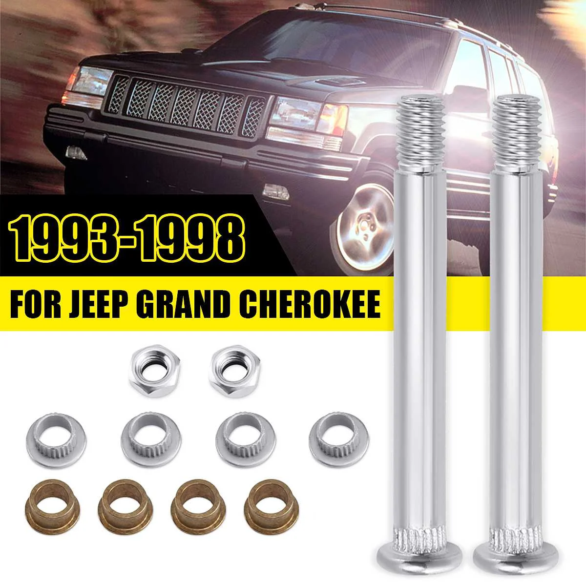 For Jeep Grand Cherokee 1993 1994 1995 1996 1997 1998 Door Hinge Repair Kit Door Hinge Pin Bushing Kit