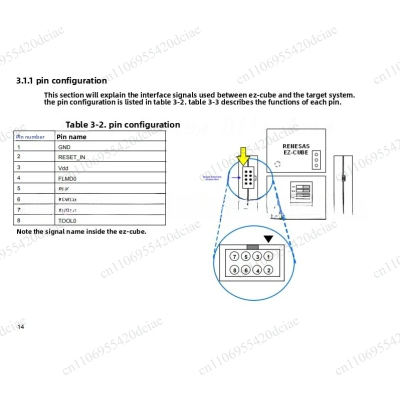 Simulation downloader V850 78KO RL78 79F702, EZ-CUBE Renesas