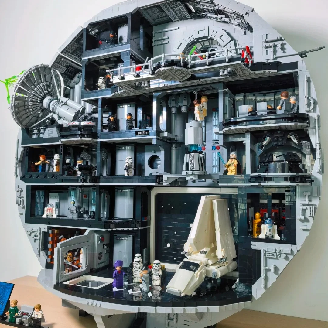 

S 75419 Death Space Ultimate Коллекционная серия Реалистичная сцена 9023 шт. Строительные блоки Высокоточная сборка Игрушечный вентилятор космической войны