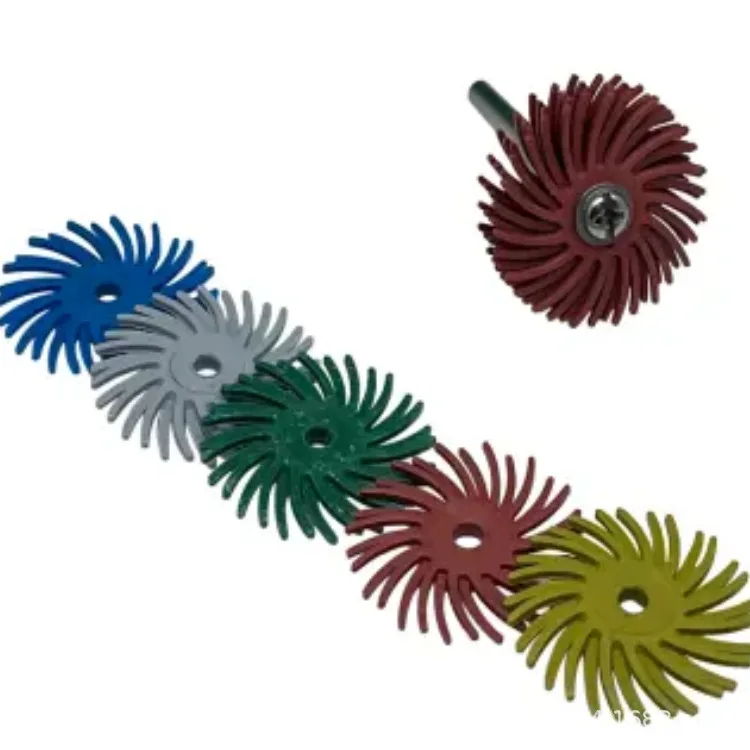 Height 60 Pieces3/4 Inch Radial Bristle Disc 3mm Handle OBM Customizable Rotary Tool Jewelry Wood Metal Polished Scrub Brush Kit