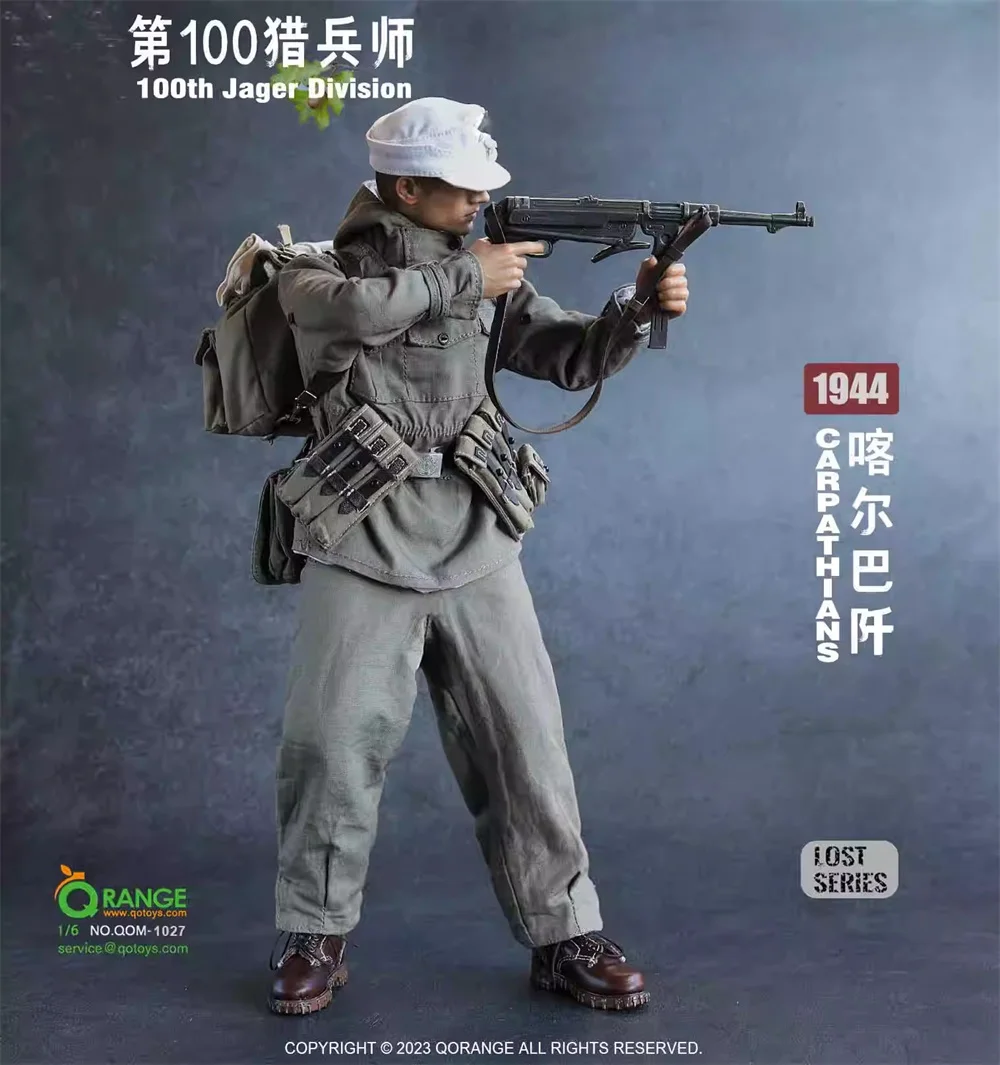 1/6 QORANGE QOTOYS 액션 피규어 수집 가능, 100 번째 육군 사단 카파 티안 1944 드레스 슈트 무기, 머리 없음, 몸체 없음, 12 인치