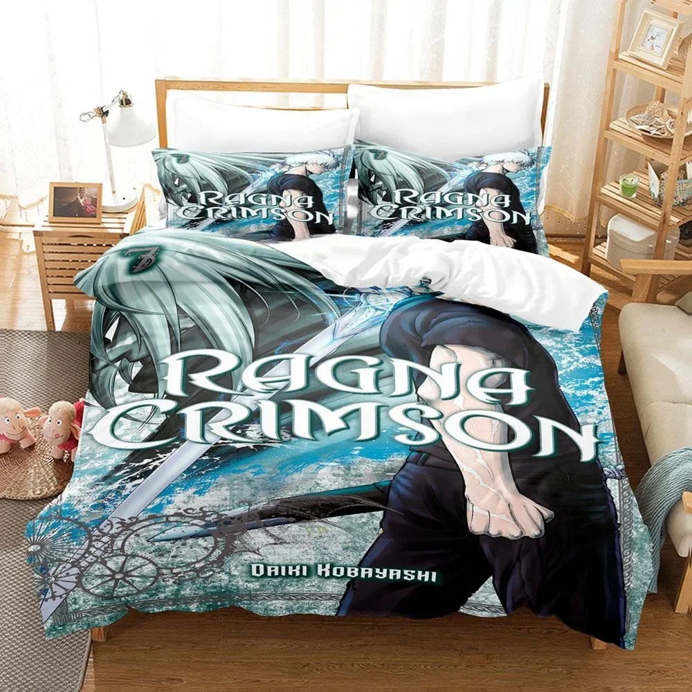 

Аниме Ragna Crimson Комплект постельного белья Single Twin Full Queen King Size Кровать Подростковая спальня Комплект простыней с 3D принтом Простыня в стиле аниме