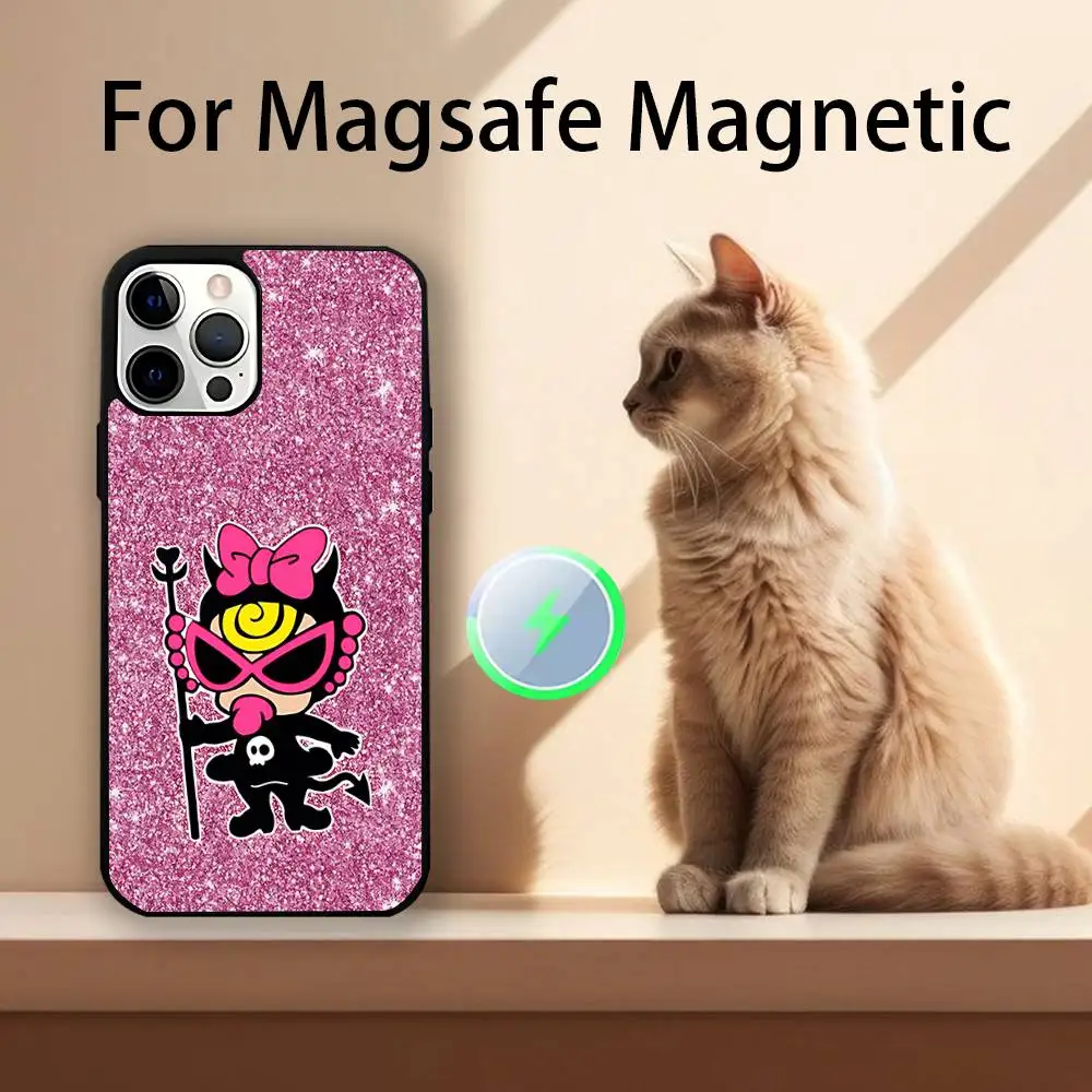 حافظة هاتف H-Hysteric M-Mini لهاتف iPhone 17,16,15,14,13,12,11,Pro,Max,Plus,Mini,SE4,E شحن لاسلكي Magsafe مغناطيسي