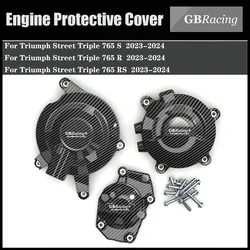 Motorcycles Engine Cover Protection Case For Case GBRacing For Triumph Street Triple 765 S R RS 765R 765RS 2023-2024