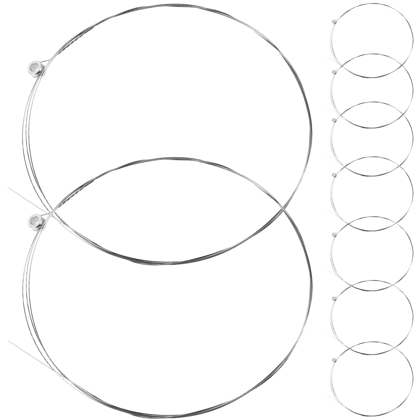 

10 Pcs Guitar Replacement Steel Strings Acoustic Accessories Kit Spare Folk Part Parts Stainless Wire Accessory Electric
