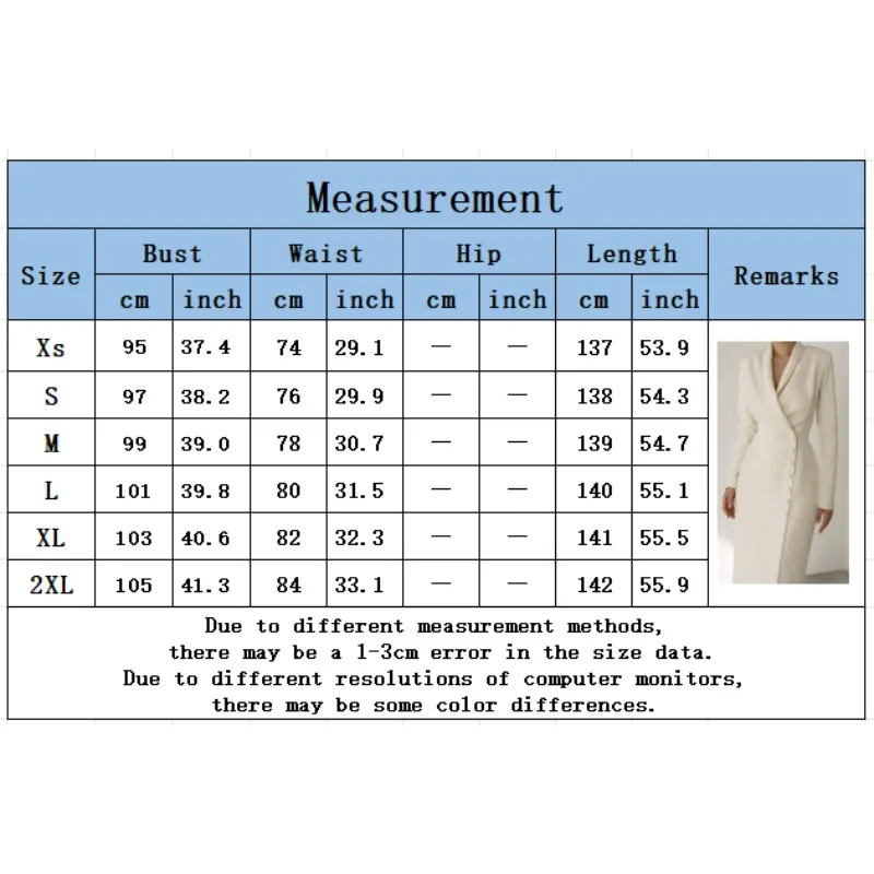 فستان بدلة، نمط أزرار نسائي بلون سادة وأكمام طويلة، أنيق وعصري للتنقل، منتج ربيعي جديد