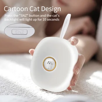 LED Digital Alarm Clock Electronic Digital Alarm Display Desktop Table Clocks for Home Office Snooze Silent Vibrating Alarm Clock