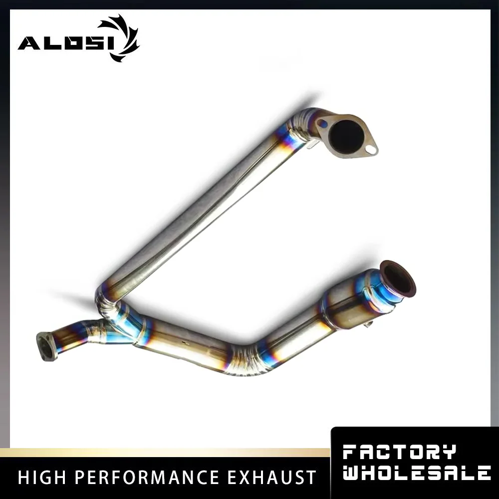 Cat-back exhaust system for use with the Porsche 718 2.0T 2016 Titanium high-performance smart valve exhaust system