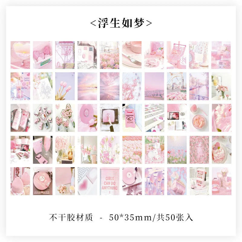 50 STKS Creatieve decoratieve stickers Boekcadeaustickers Dagboekposter Esthetiek Tijdschrift Diy Stickers Studentenstickers