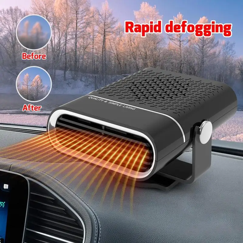 

2in1 Car Heater Fan 12V/24V 150W Car Heater Electric Cooling Heating Auto Windshield Defroster Defogging Demister Portable