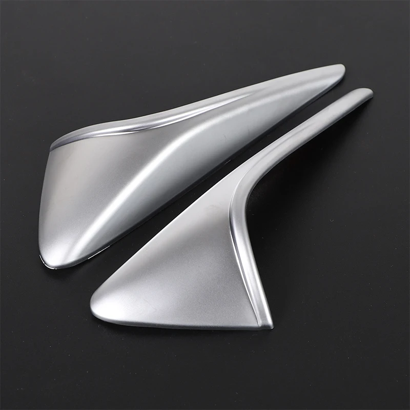 For Tesla Model 3 2023-2025 Tesla Model Y ABS Silver Car Leaf Panel Turn Signal Decorative Cover Trim Car Accessories
