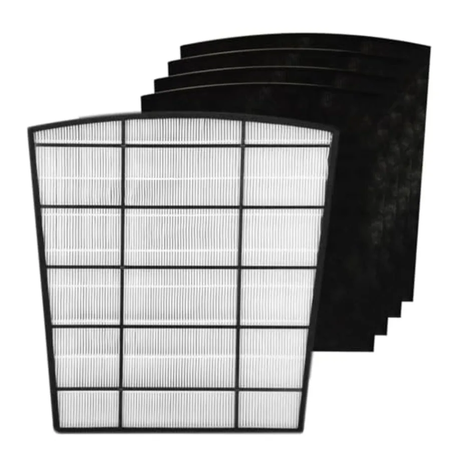 

Replacement Filter Set Compatible with Hunter HP800 Air PurifierH13 True HEPA + 4 x Activated Carbon Pre-Filter Air Clean Dust