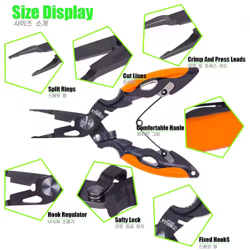 New Multifunctional Fishing Pliers Accessories 420 Stainless Steel Body Scissors Line Cutter Hooks Remover Outdoor Fishing Tools - Image 4