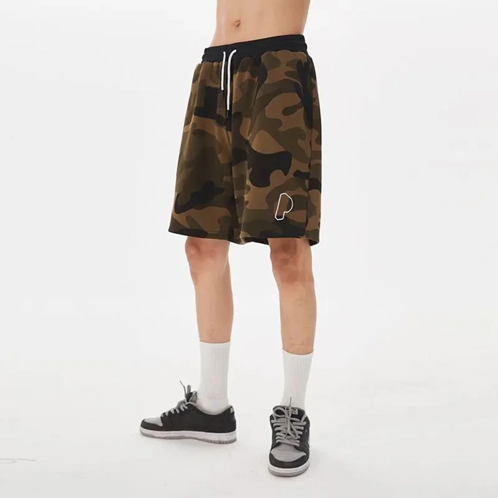 Y2K Mens Shorts Embroidered Pockets Breathable Contrasting Color Office Summer Casual Sports Shorts Daily Men\'s Clothing 2024