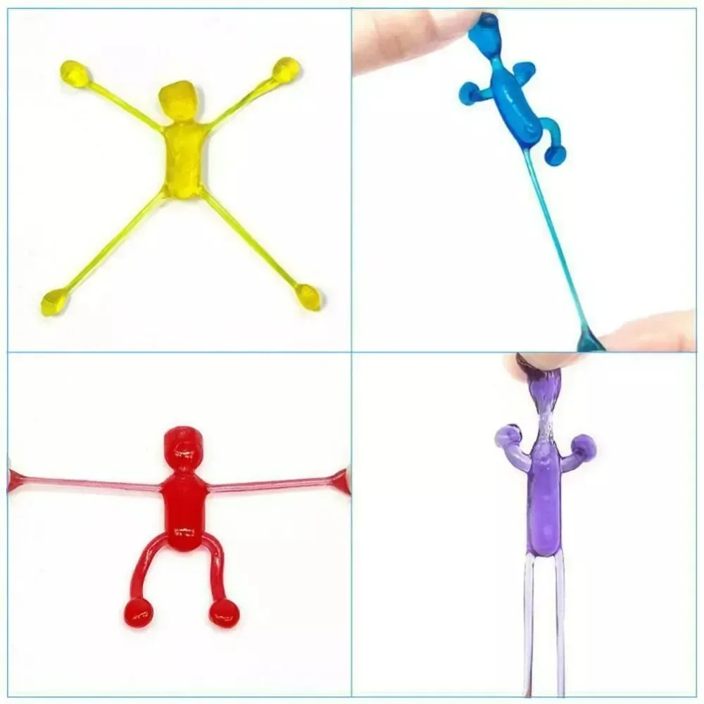 Funny TPR Squeeze Toy Color Random Sticky Hands Adhesive Soft Adhesive Elastic Decompression Toys