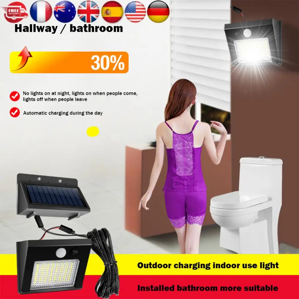 

32LED/48LED уличный садовый прожектор 1200 мАч настенный светильник IP65 водонепроницаемый солнечный уличный светильник длительный срок службы для крыльца патио двор