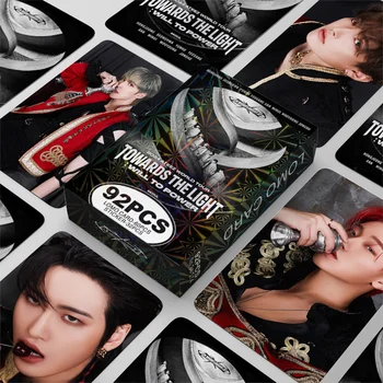 92PCS Kpop ATEEZ Neues Album THE WORLD EP.FIN: WILL Lomo Karten Fotokarten Fotodruckkarte SEONGHWA YUNHO YEOSANG SAN Fans Geschenk