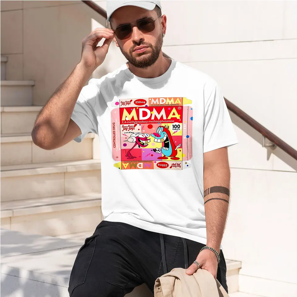 2026 new men's patterned printed short-sleeved T-shirt MDMA