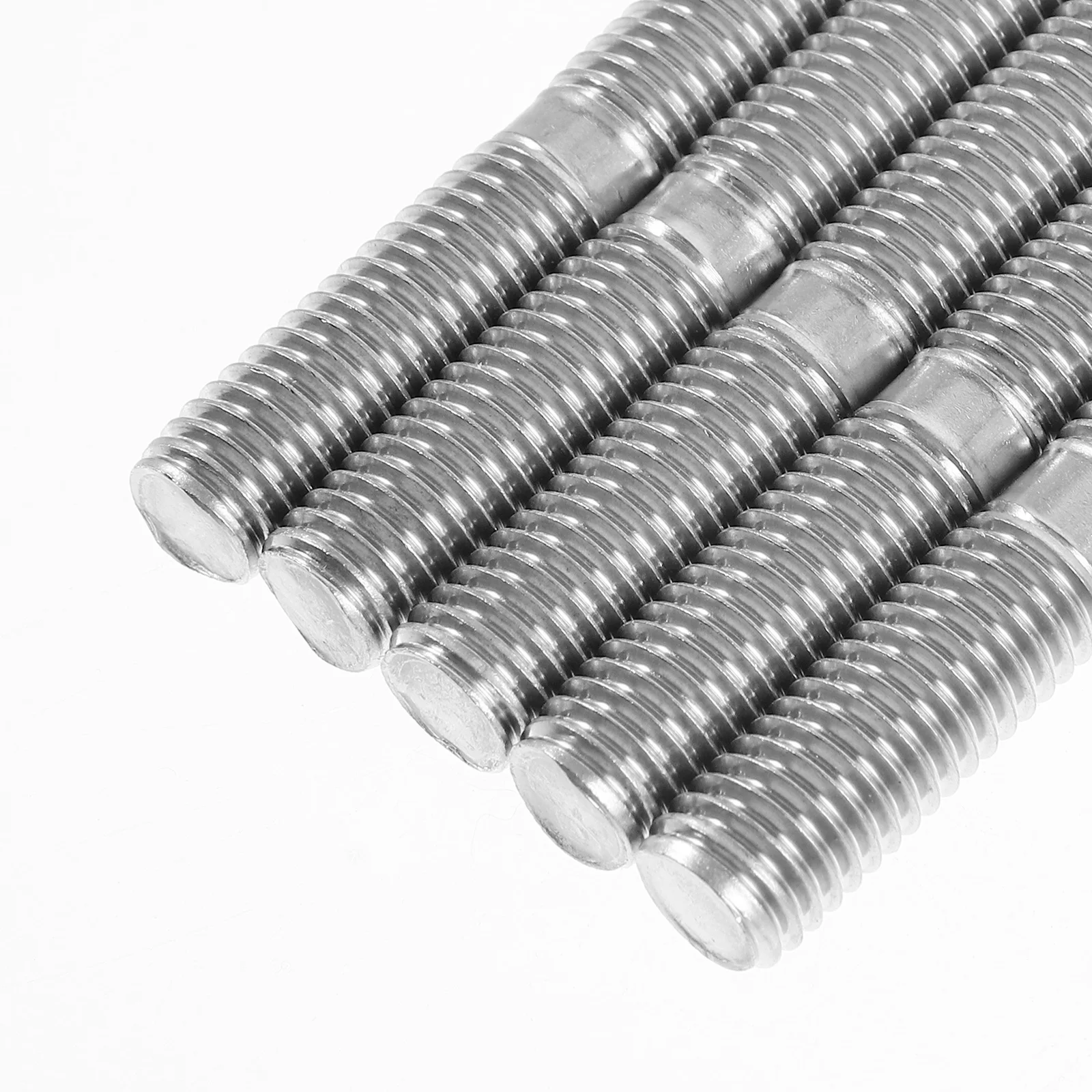 

10pcs Stainless Steel Double-Headed Screws Dual End Thread Rods Durable Corrosion Resistant Bolts For Narrow Spaces Stable