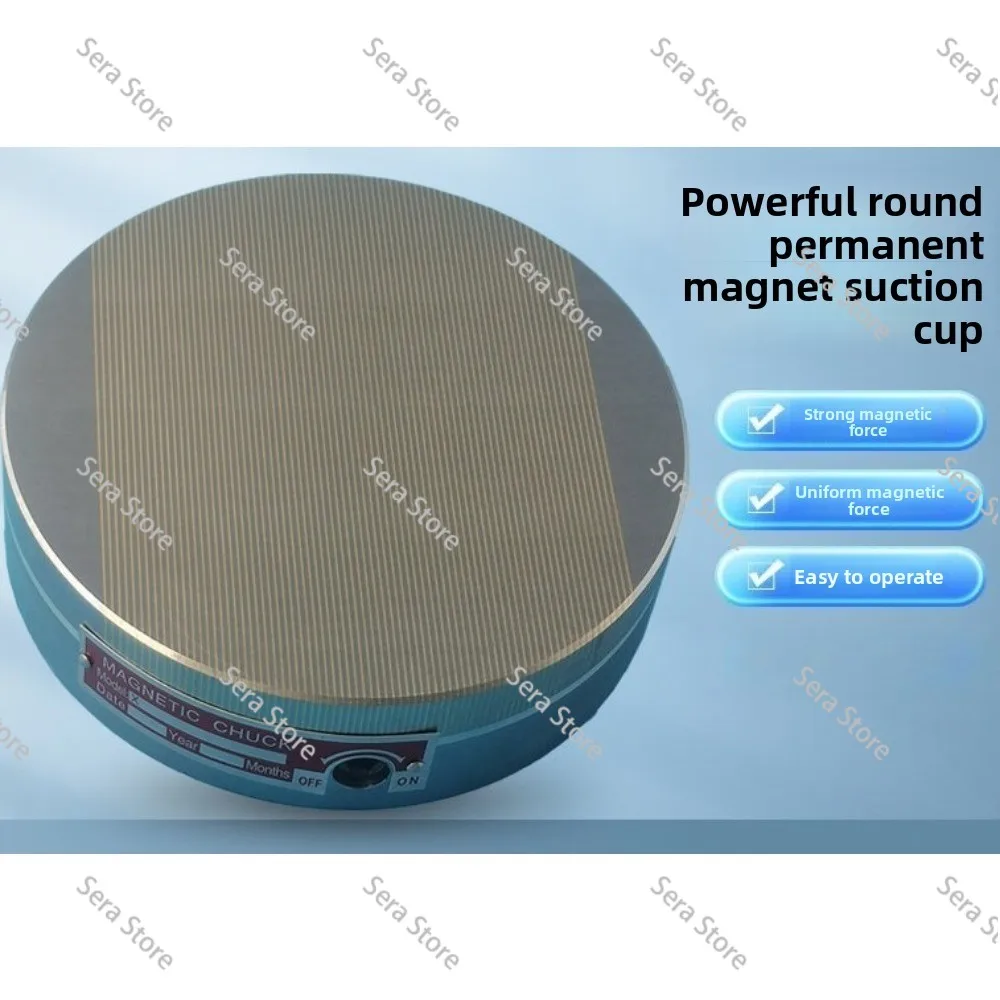 Round Permanent Magnet Chuck Powerful Fine Disk Grinder Lathe Wire Cutting Special Precision Circular Disk