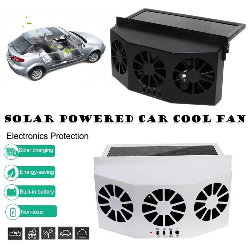 

USB Dual Charging Vehicle Cooling Tool Car Exhaust Fan Vehicle Air Circulation Smoke Exhaust Fan Car Ventilation Fan Cooler Fan