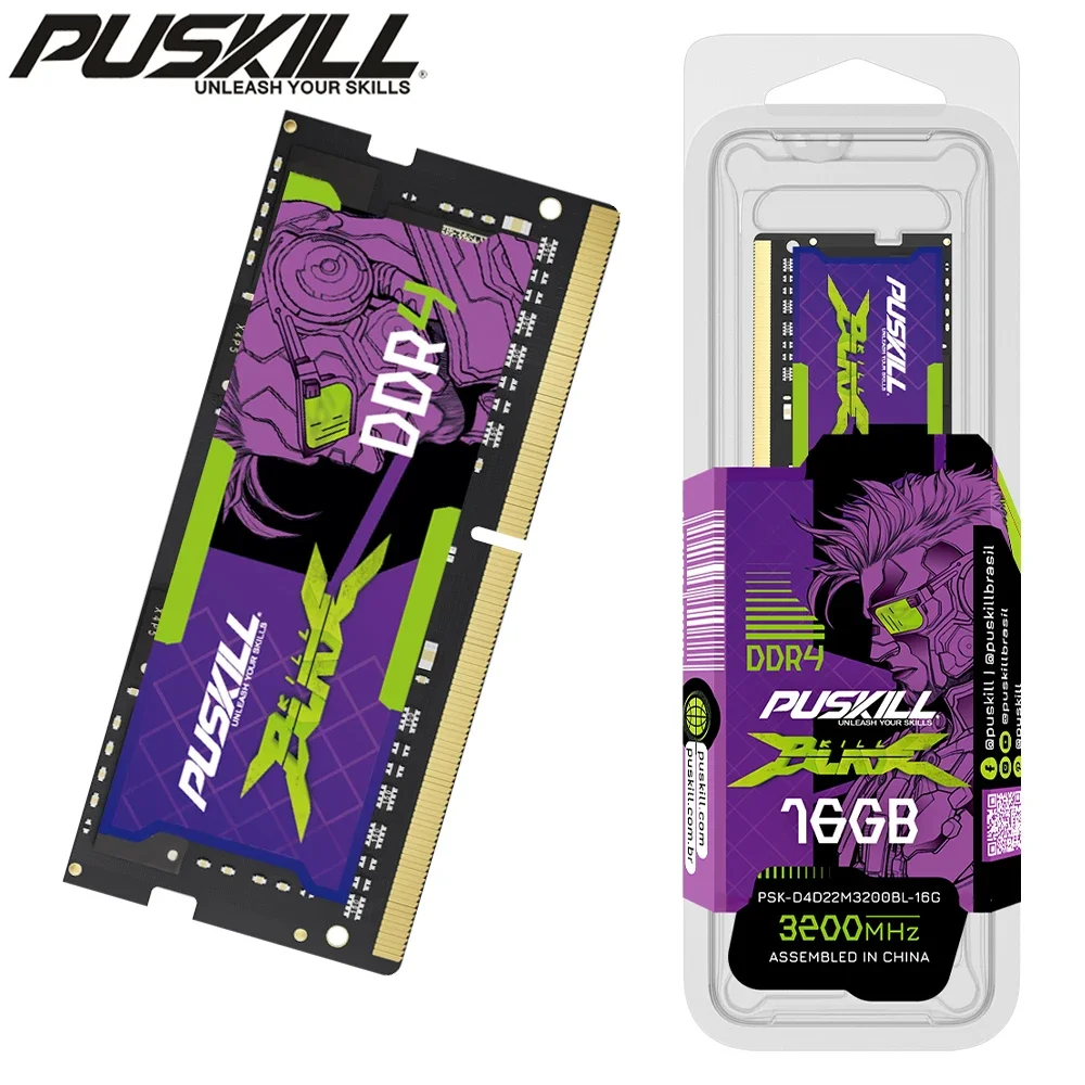 PUSKILL Memoria Ram DDR4 8GB 4GB 16GB 2400mhz 2133 2666mhz Sodimm Notebook High Performance Laptop Memory