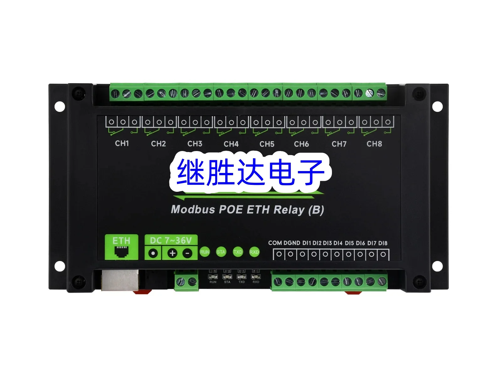 8-ch Ethernet Relay Module (B) With Digital Input, With Various Isolation And Protection Circuits PoE Port