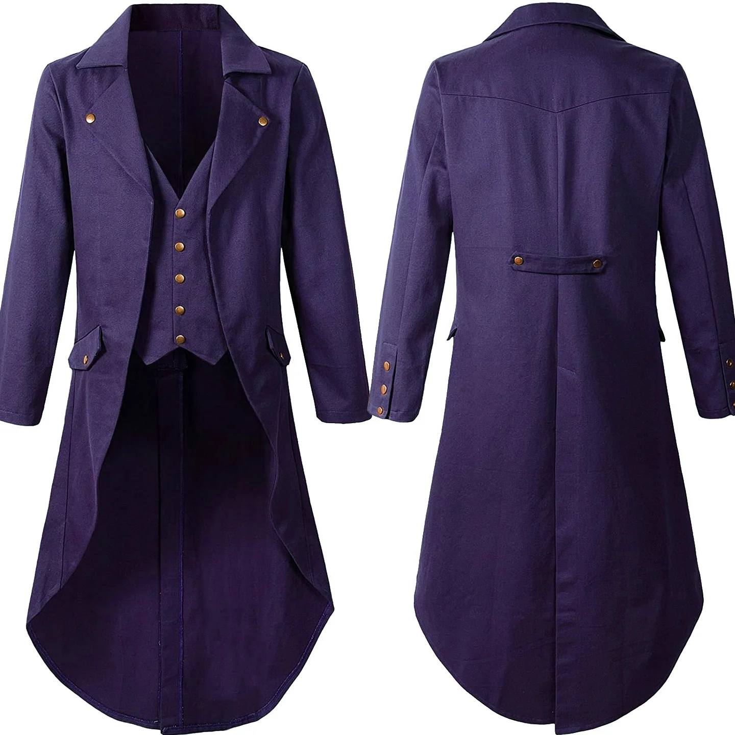 Traje gótico sle bla tailcoat loween para homens st punk era vitoriana transfronteiriça fabricante chinês roupa de palco