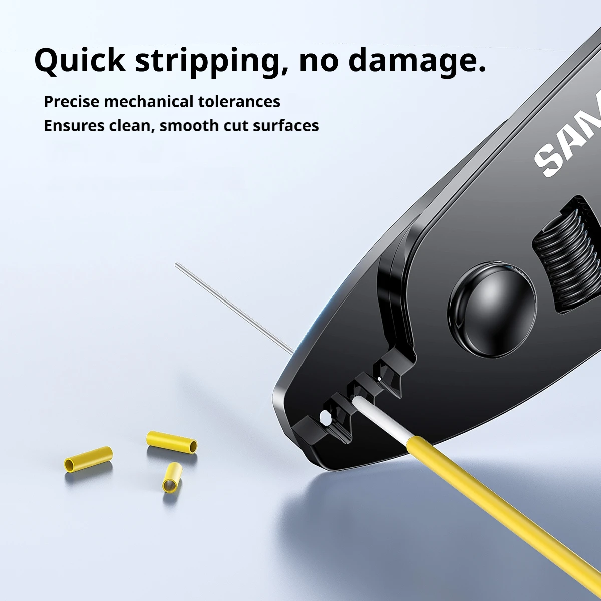SAMZHE Miller Clamp High Precision Fiber Optic Stripper Three Port Cable Stripping Nano Clamp FTTH Fiber Optic Cold Splicing Too