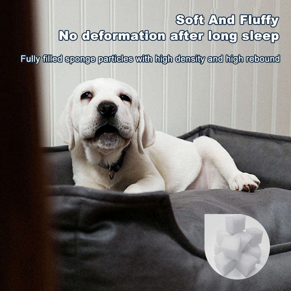Imitation Leather Technology Waterproof Dog Bed Pet Sofa Cat Nest Supplies Dog Bed Spring Summer Sponge Removable and Washable view 2
