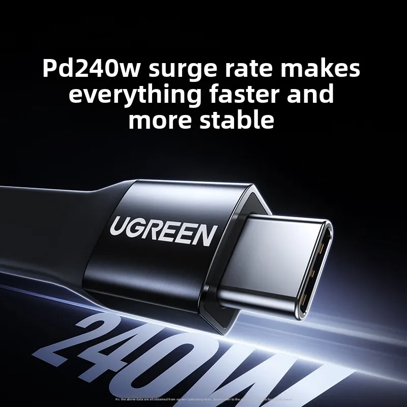 UGREEN 240W USB Type C To Type C Cable short PD Fast charging USB 4.0 Gen 3 data 40 Gbps ThunderBolt 4 8K@60Hz For Apple Android