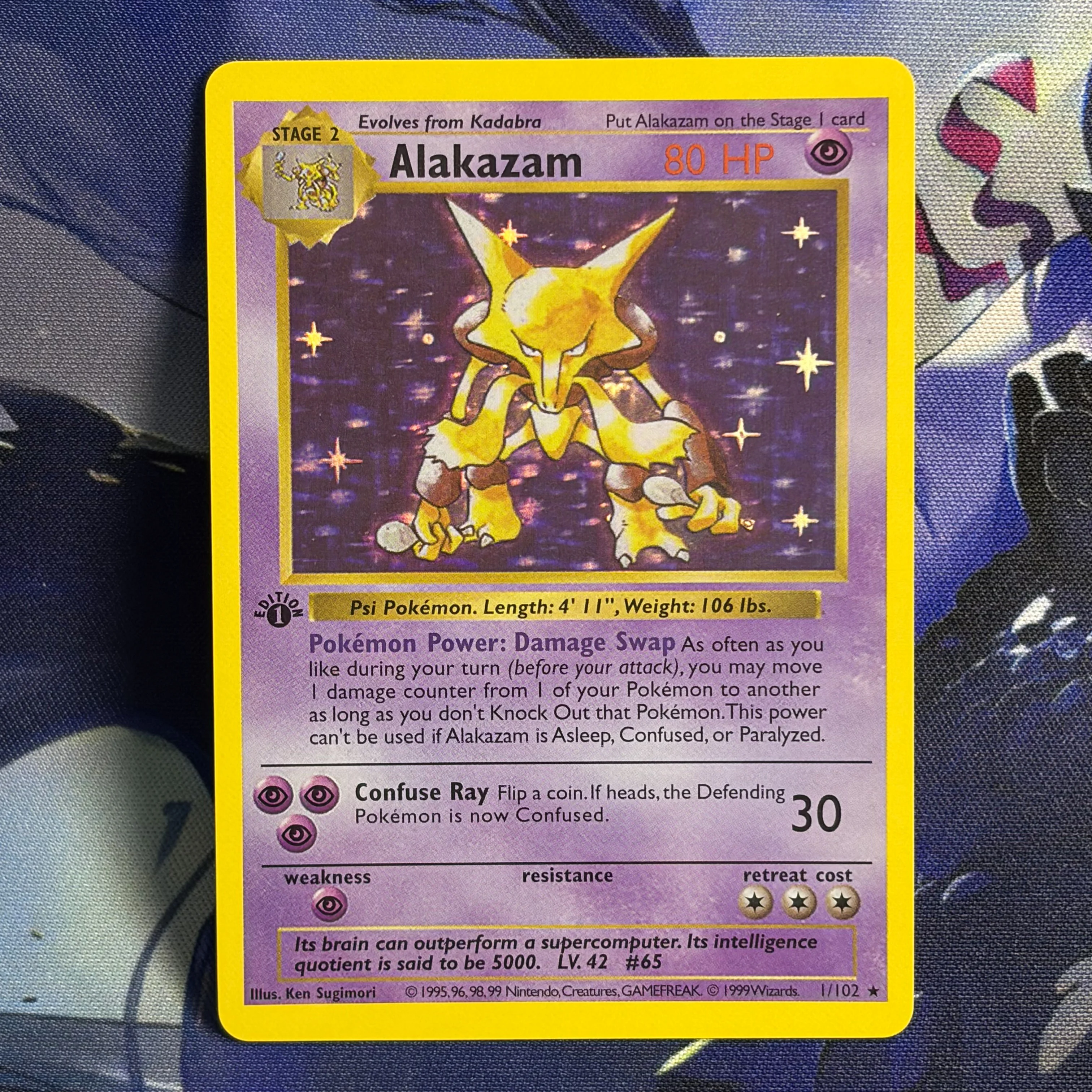 PROXY 16 Stuks PKM Kaart Basisset-1 Zeldzame Verzamelkaarten Alakazam/Gyarados/Venusaur/Charizard Ptcg Hobby Display Speelgoed en Cadeaus